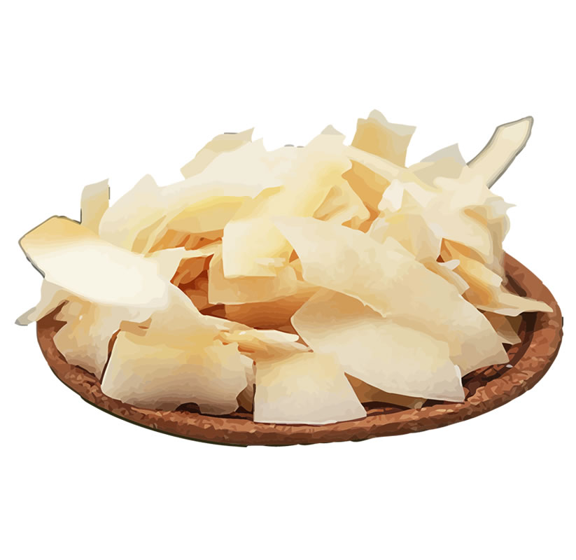 Dried coconut